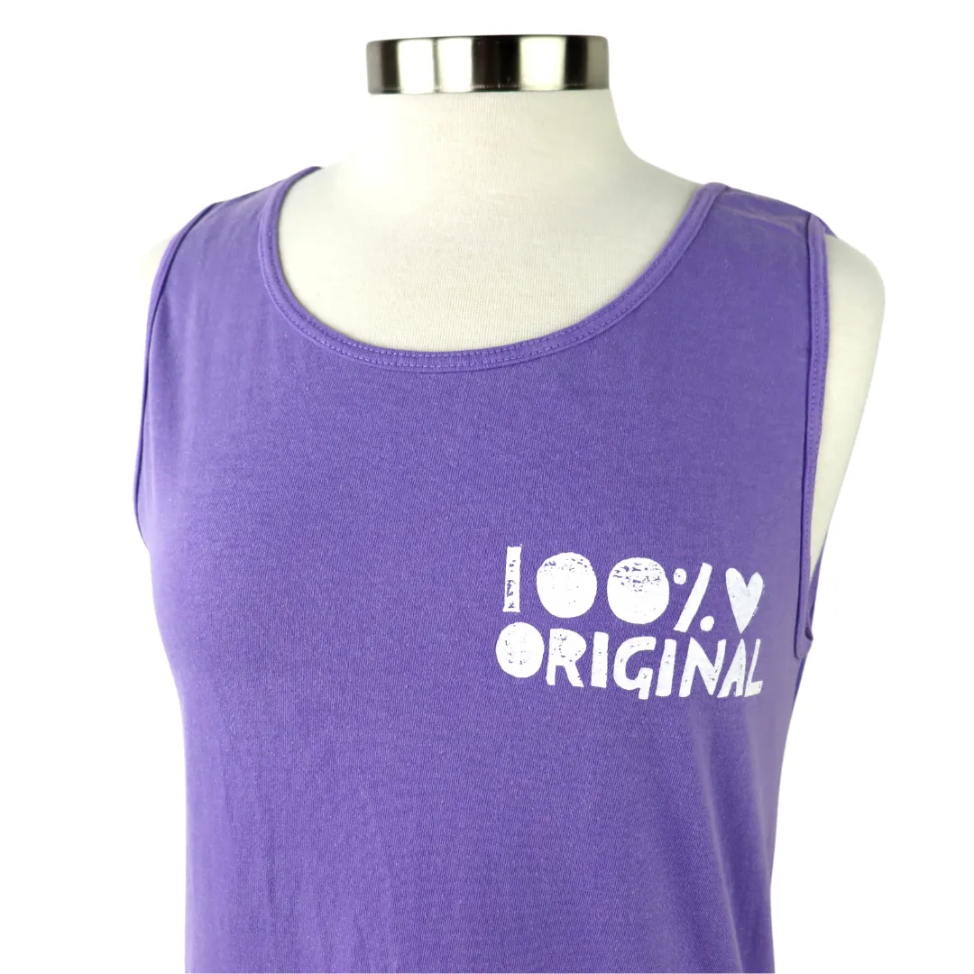 100% Original Unisex Tank in Washed Violet