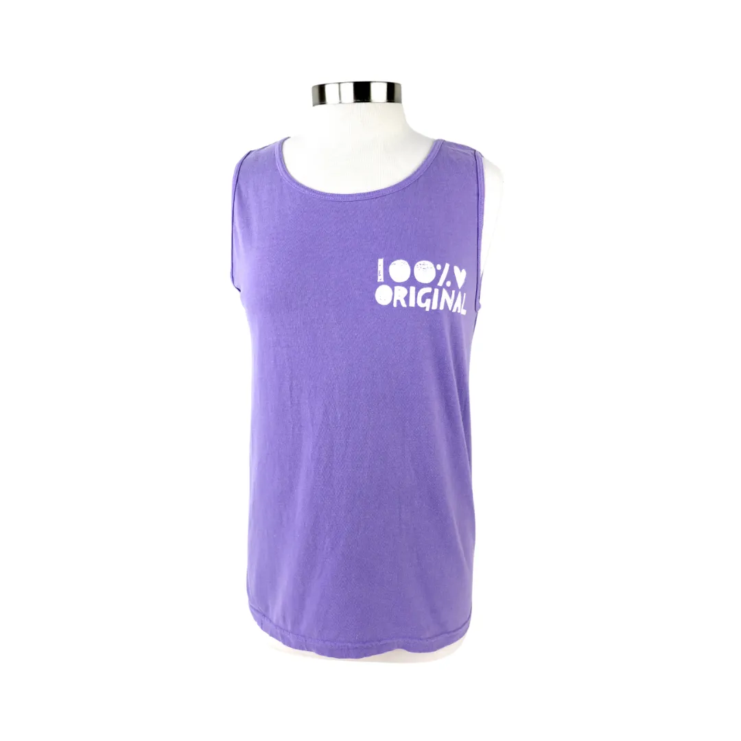 100% Original Unisex Tank in Washed Violet