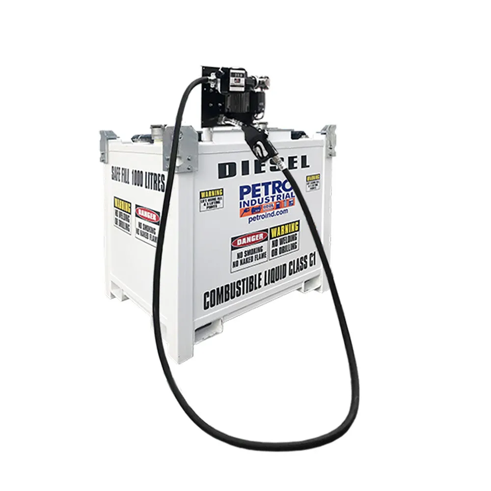 1000L Safe Fill PC1.1 Cube Tank with PIUSI ST Pump Kit