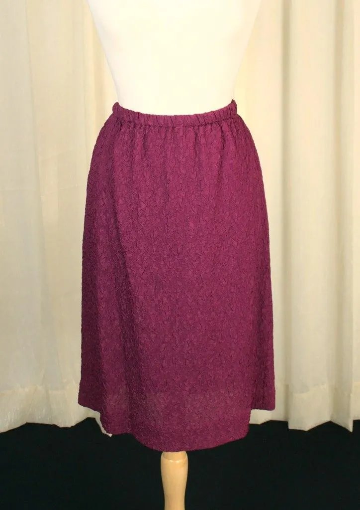 1960s Raspberry Crepe Suit