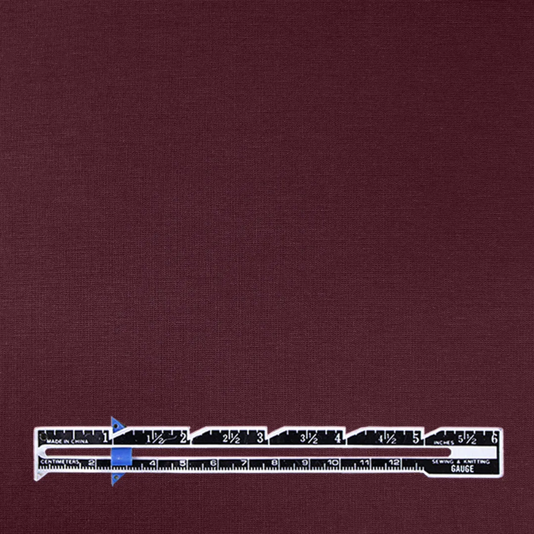 4-way stretch rayon blend ponte - syrah