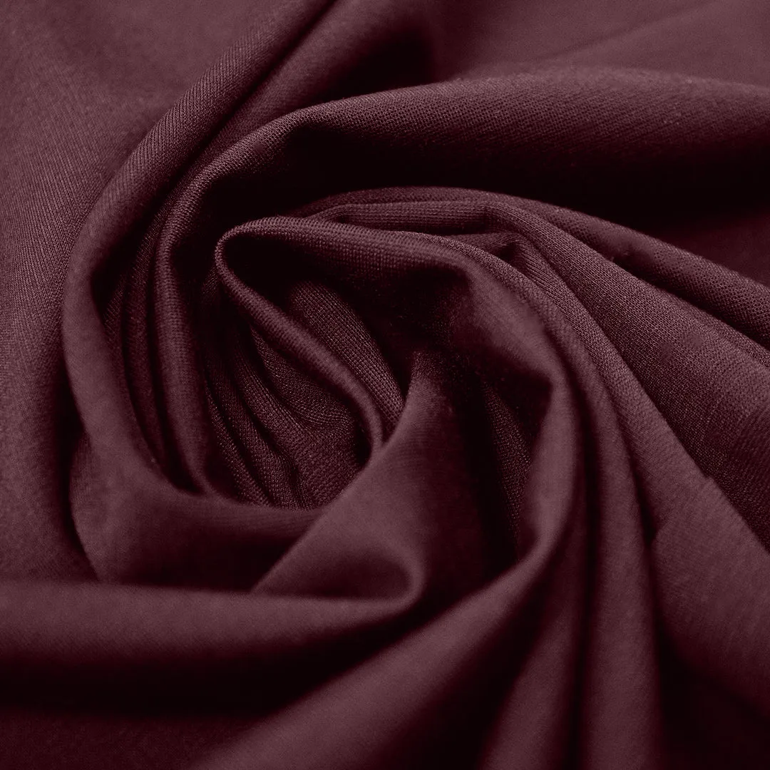 4-way stretch rayon blend ponte - syrah