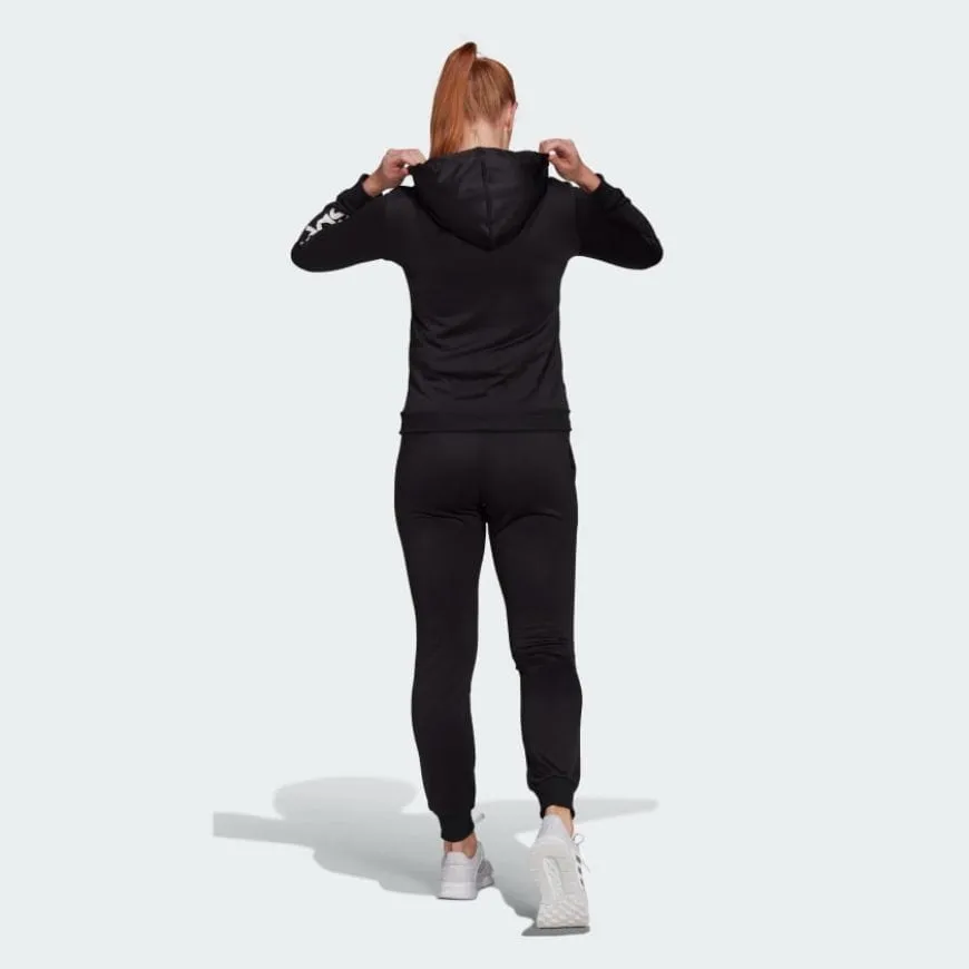 Adidas Essentials Logo French Terry Women Sportswear Suit Black/White