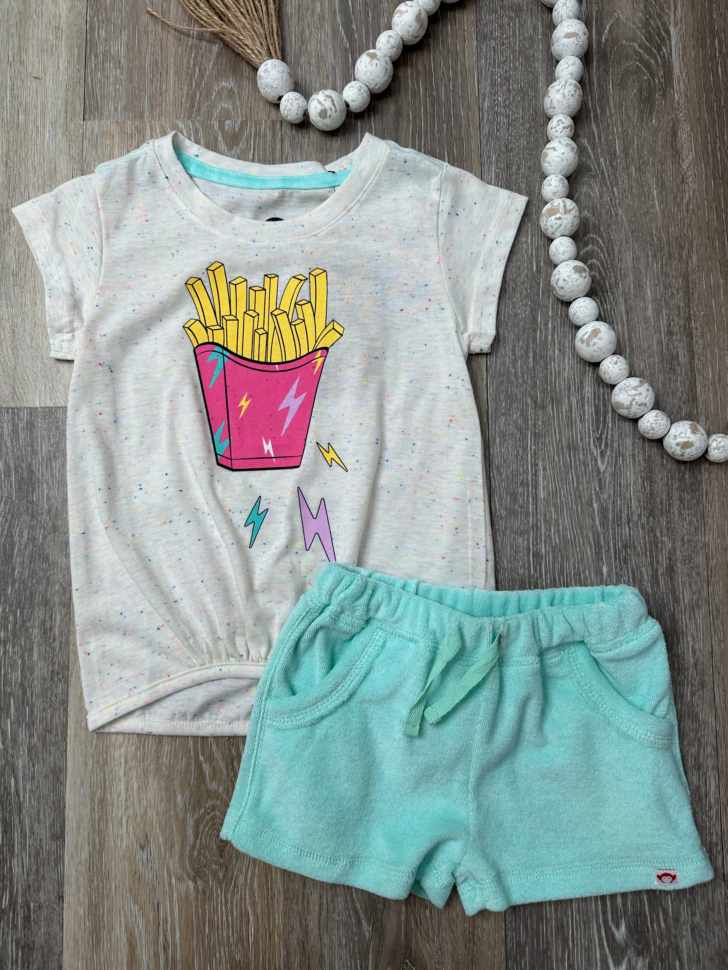 APP Majorca Terry Shorts in Aqua