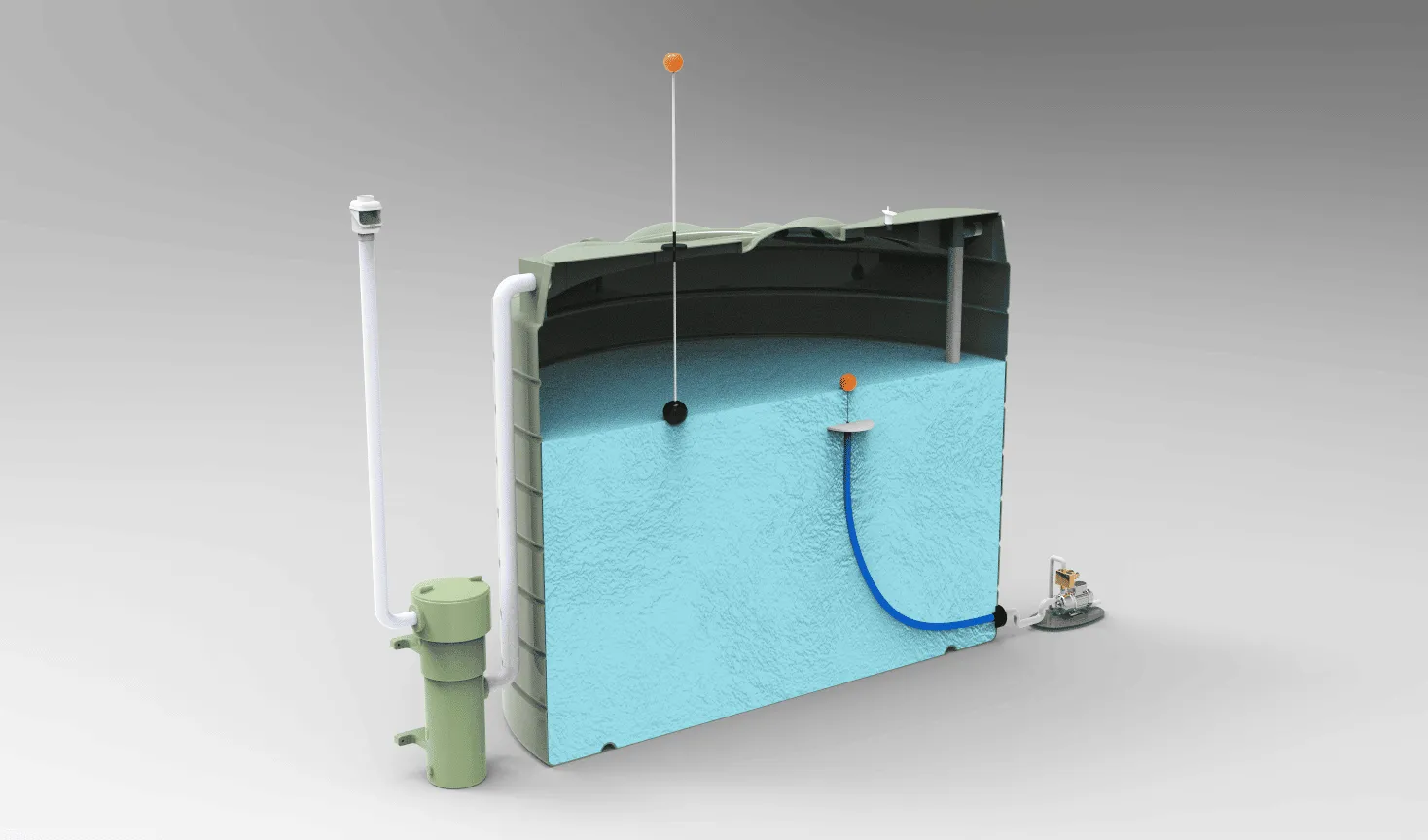 Aqua Snorkel for Clean Water from Water Tanks
