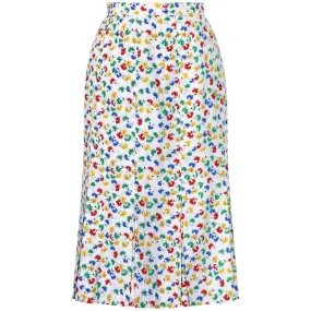 ARCHIVE - 1970s Celine Floral Print Skirt