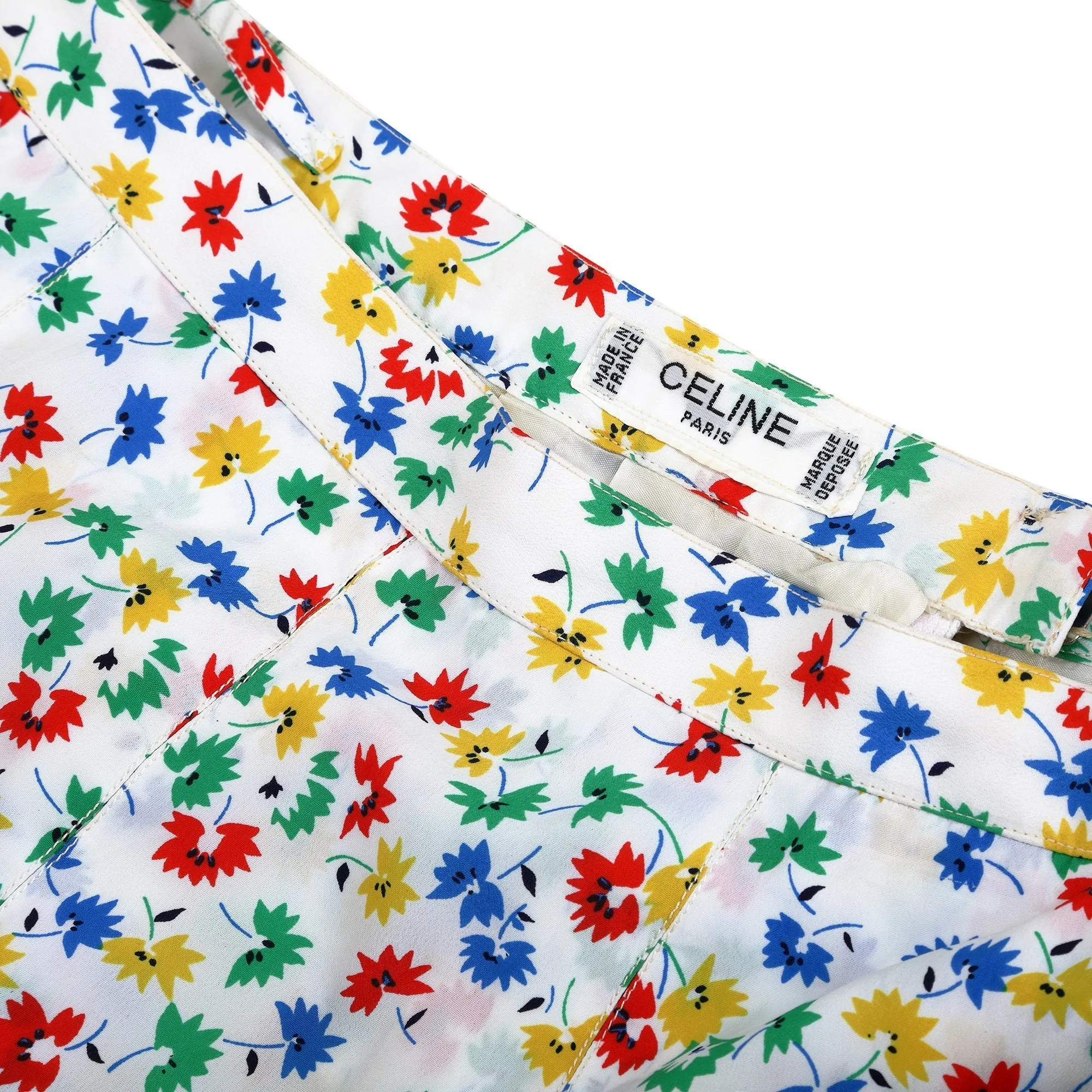ARCHIVE - 1970s Celine Floral Print Skirt