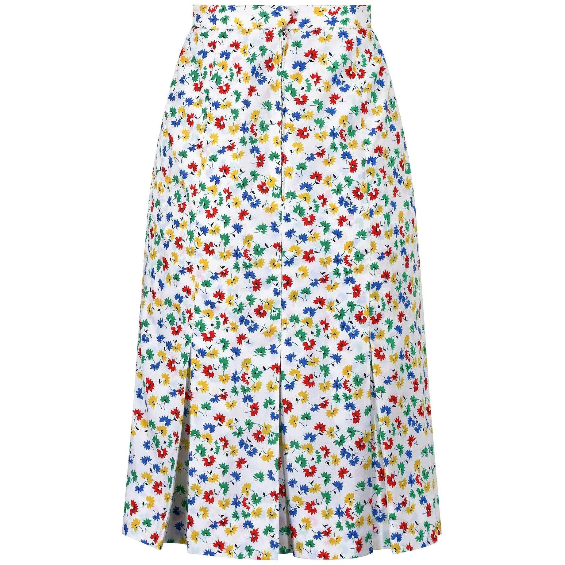 ARCHIVE - 1970s Celine Floral Print Skirt