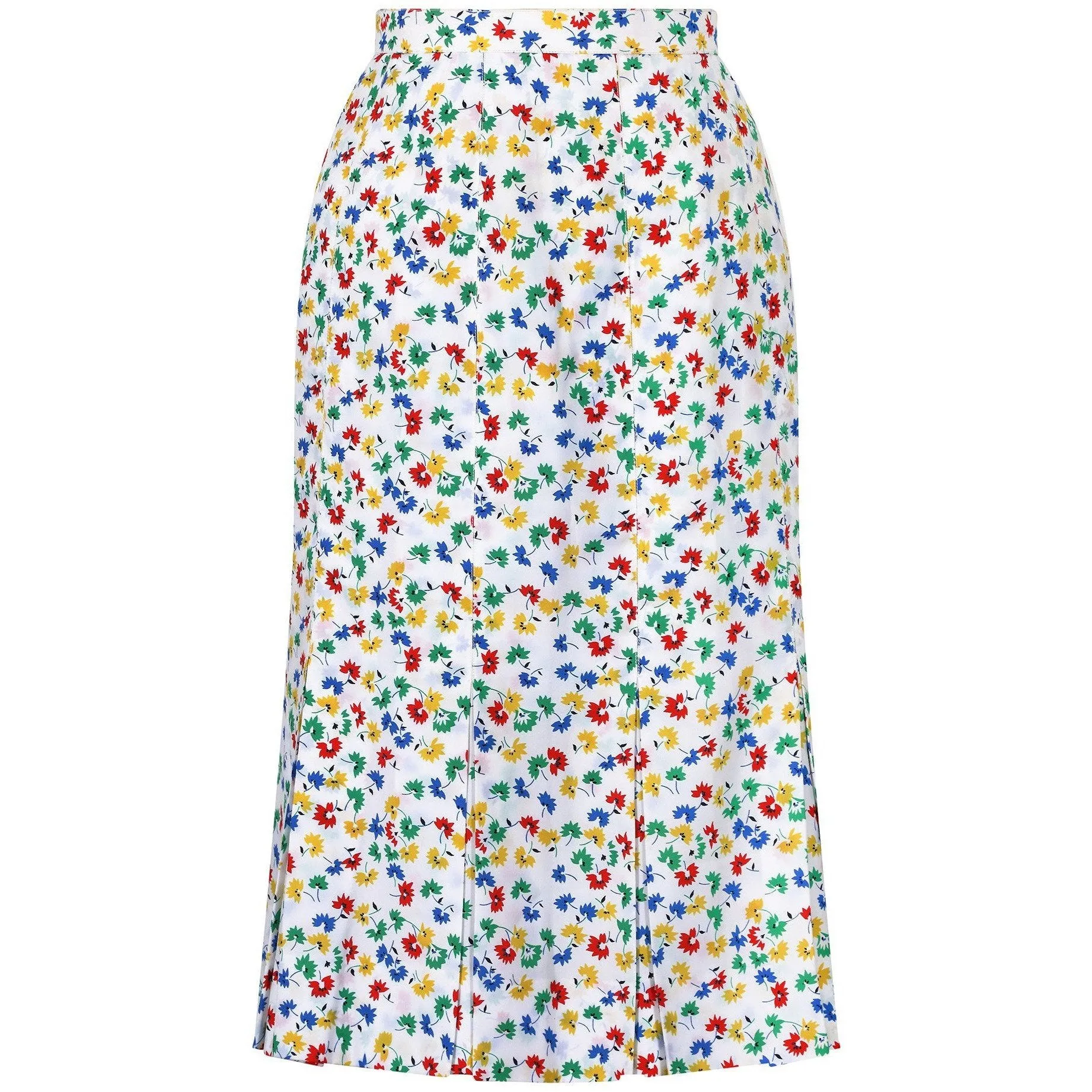 ARCHIVE - 1970s Celine Floral Print Skirt