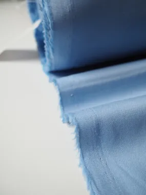 Arctic Blue Stretch Cotton Twill