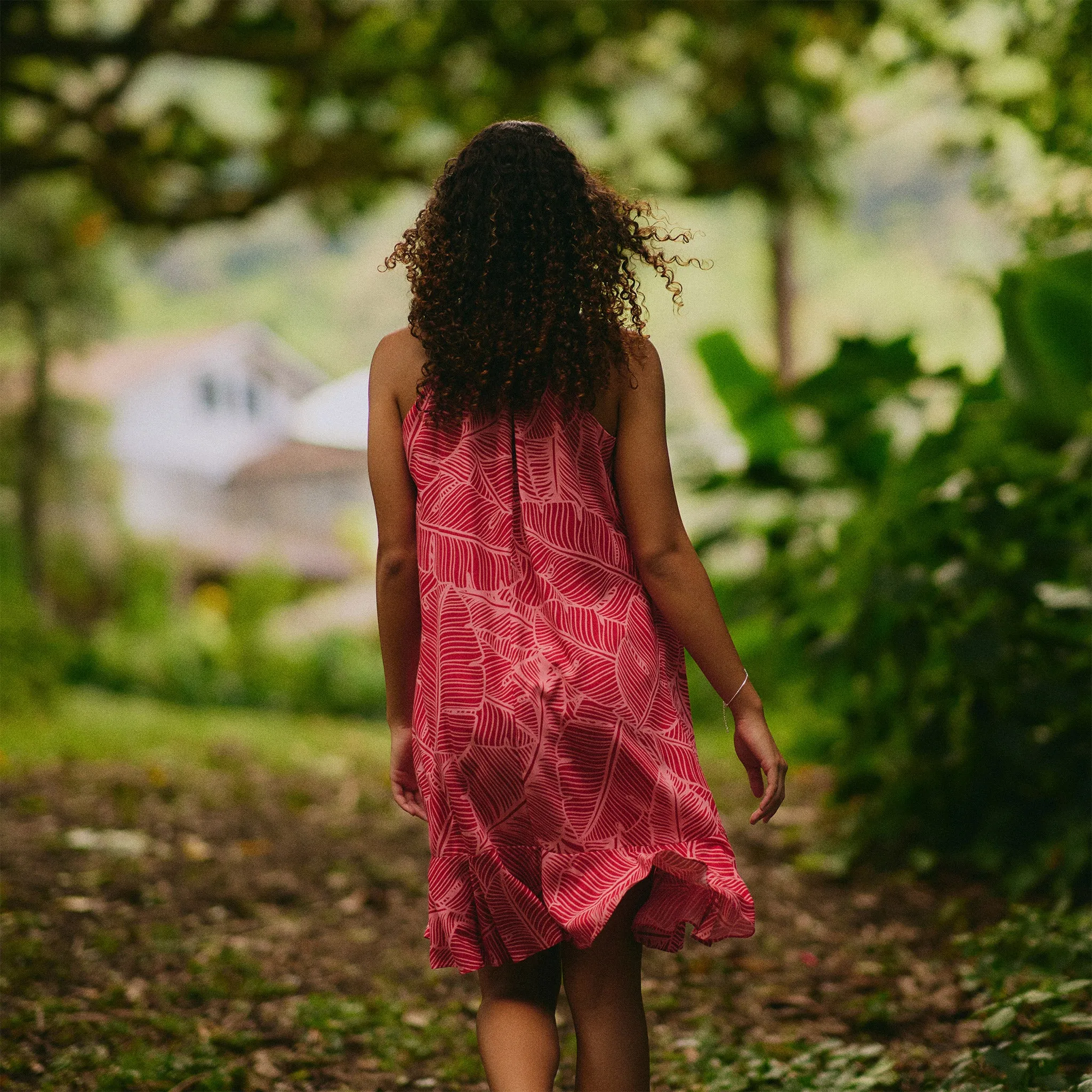 Banana Leaf Knee Length Dress