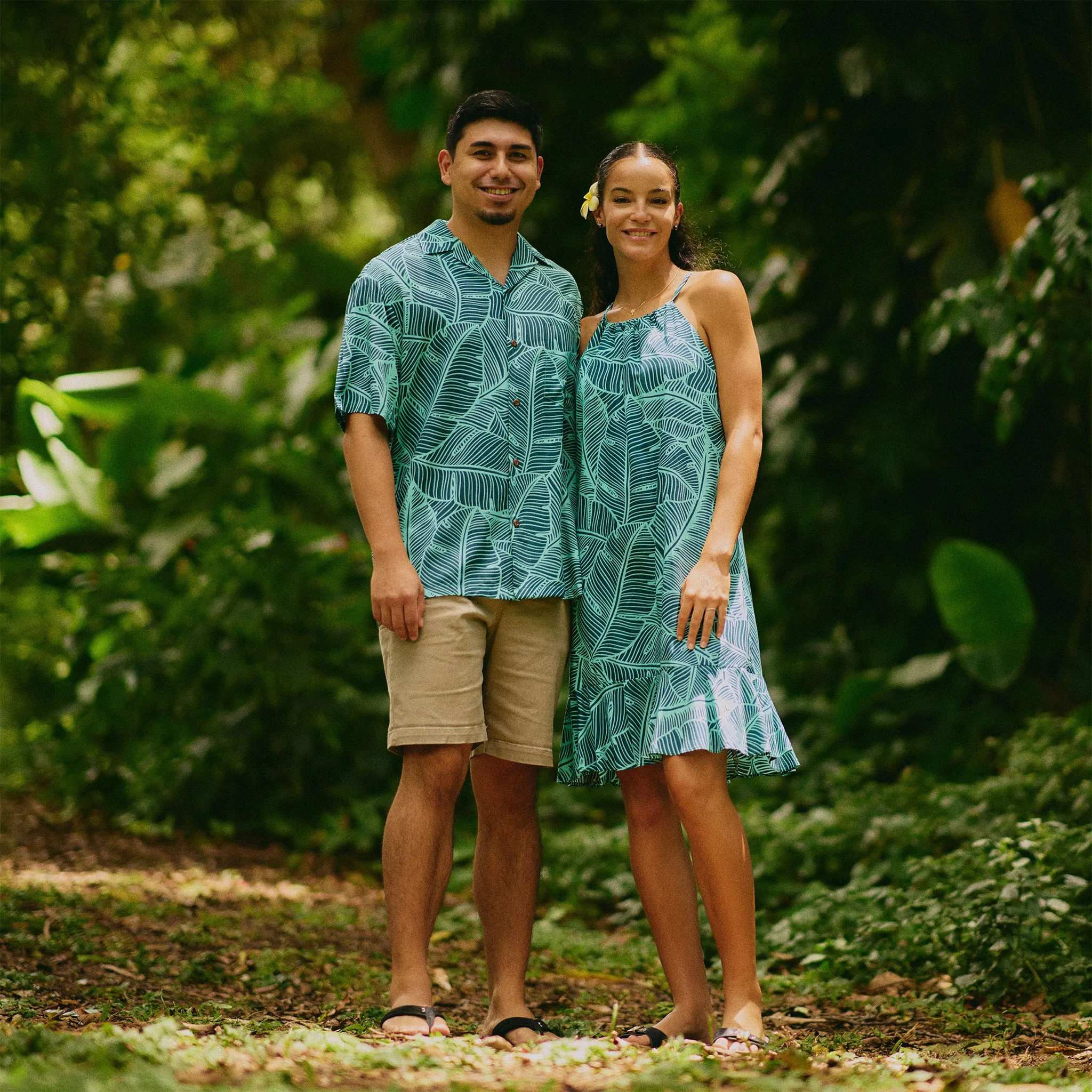 Banana Leaf Knee Length Dress