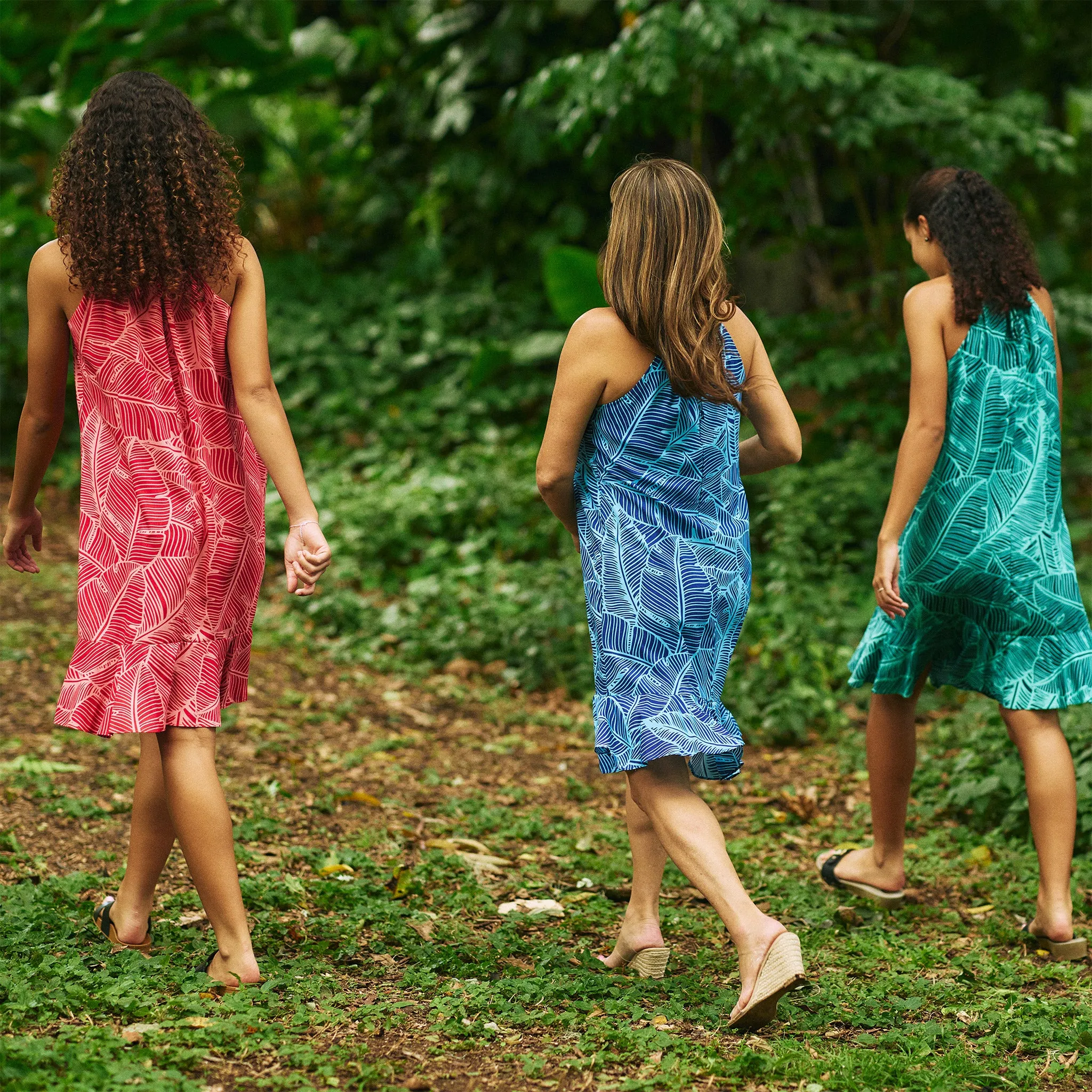 Banana Leaf Knee Length Dress