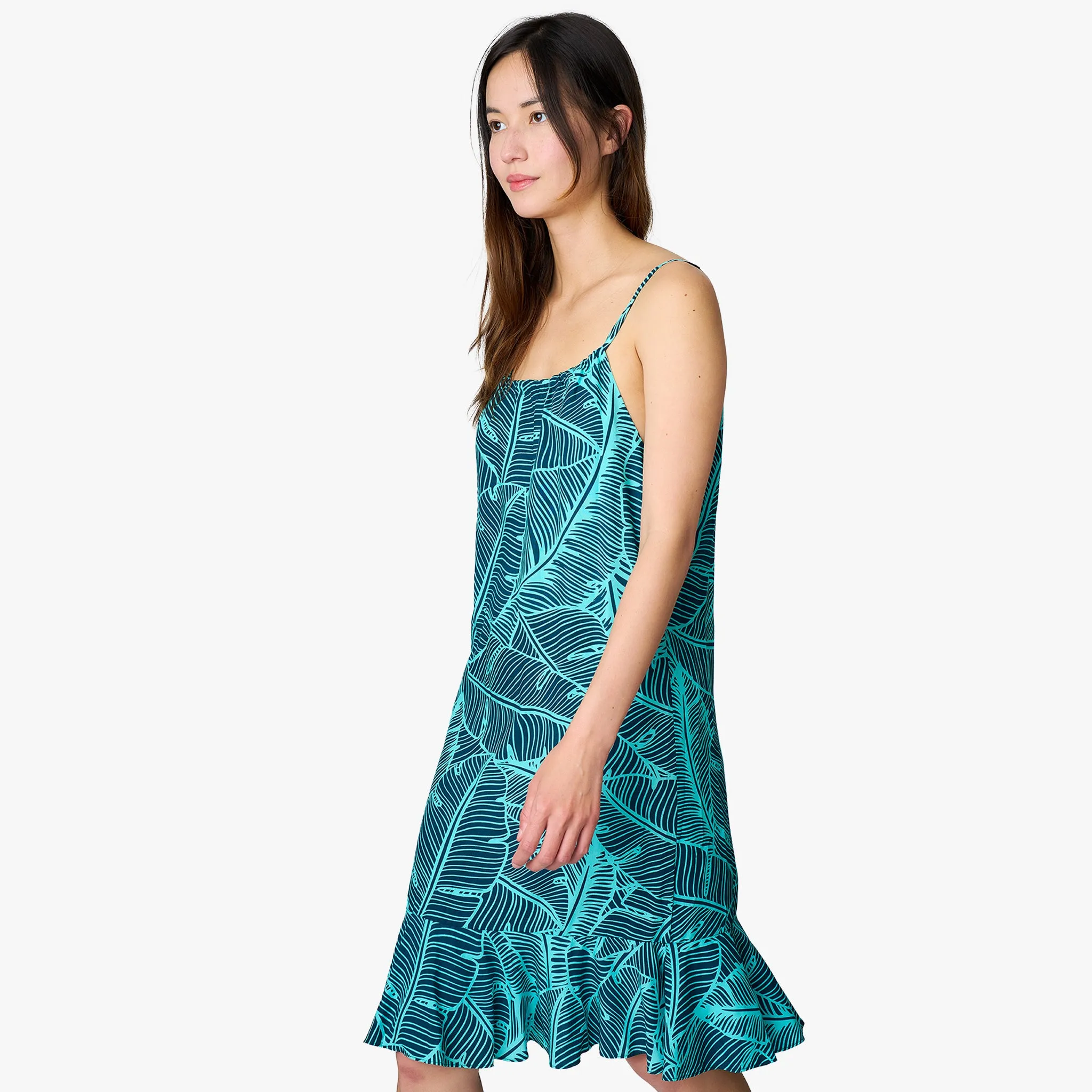 Banana Leaf Knee Length Dress
