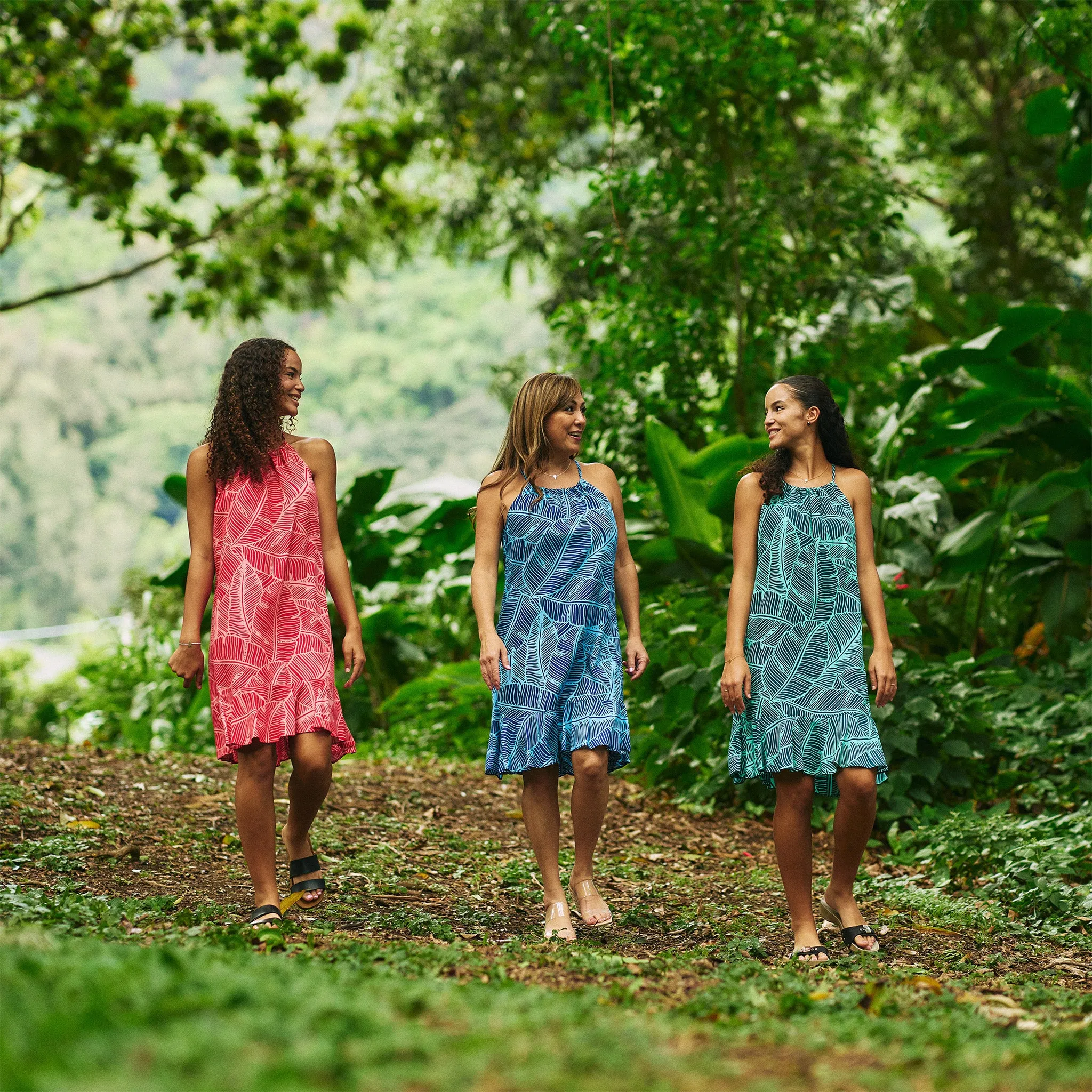 Banana Leaf Knee Length Dress