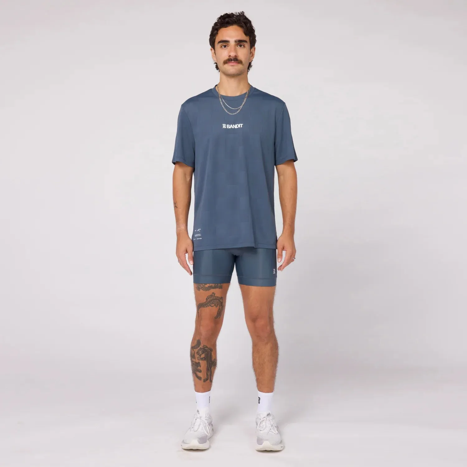 Bandit Cheque Jacquard Tee - UNISEX