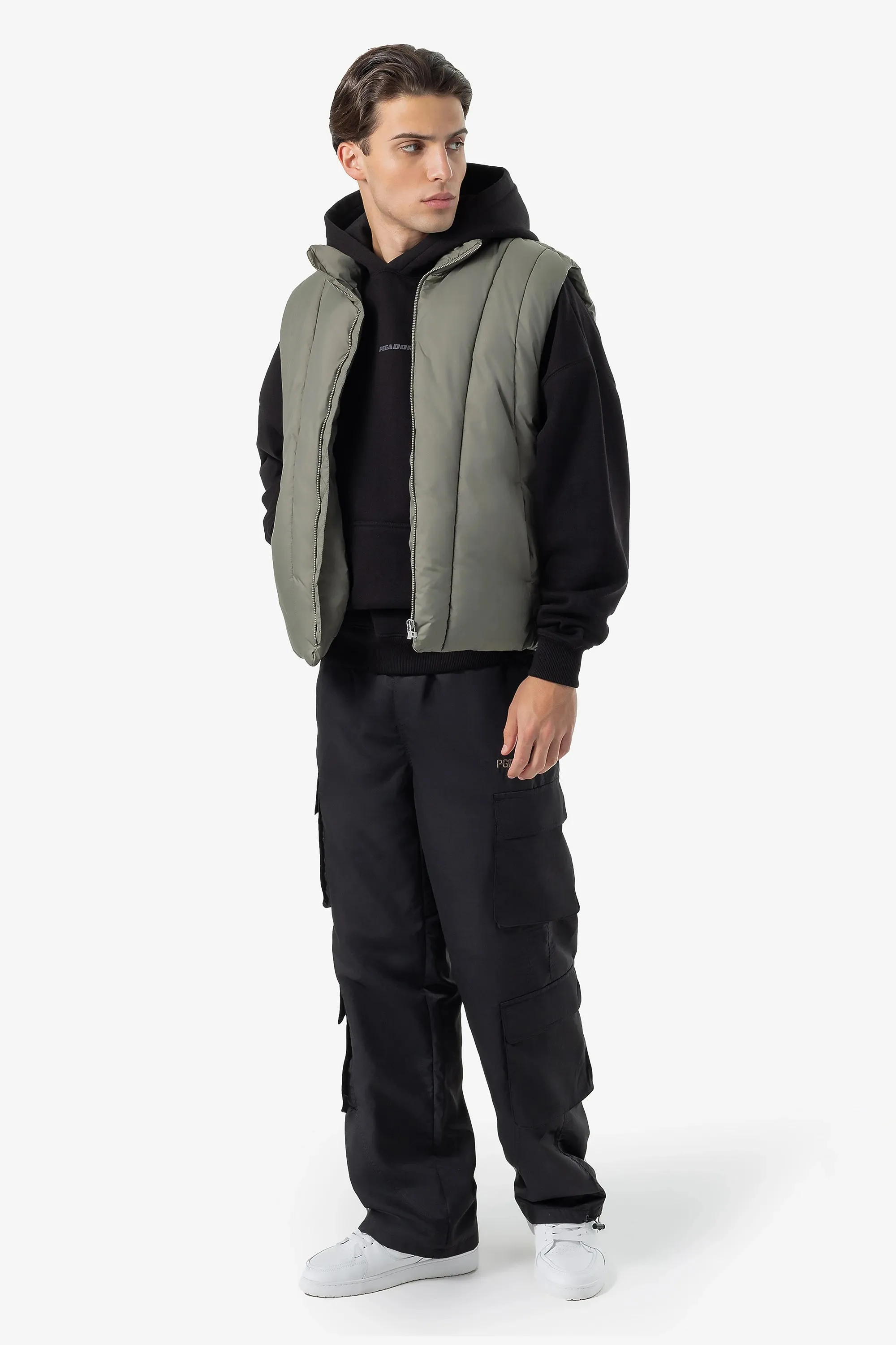 Belmont Wide Tech Cargo Pants Black