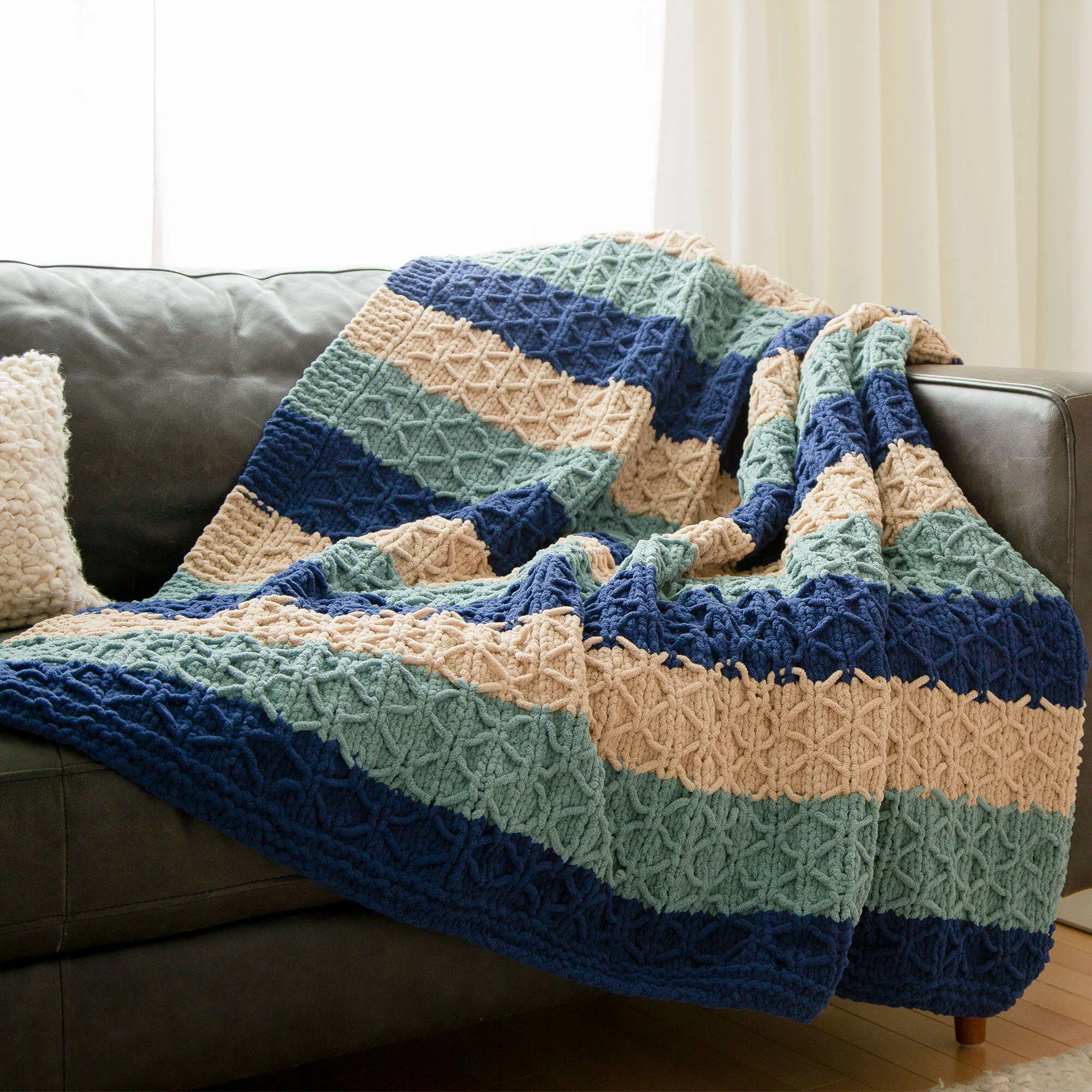 Bernat Knit Quilted Blanket