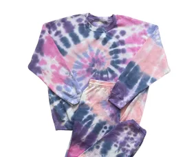 Berry Swirl Tie-Dye Sweatsuit Set