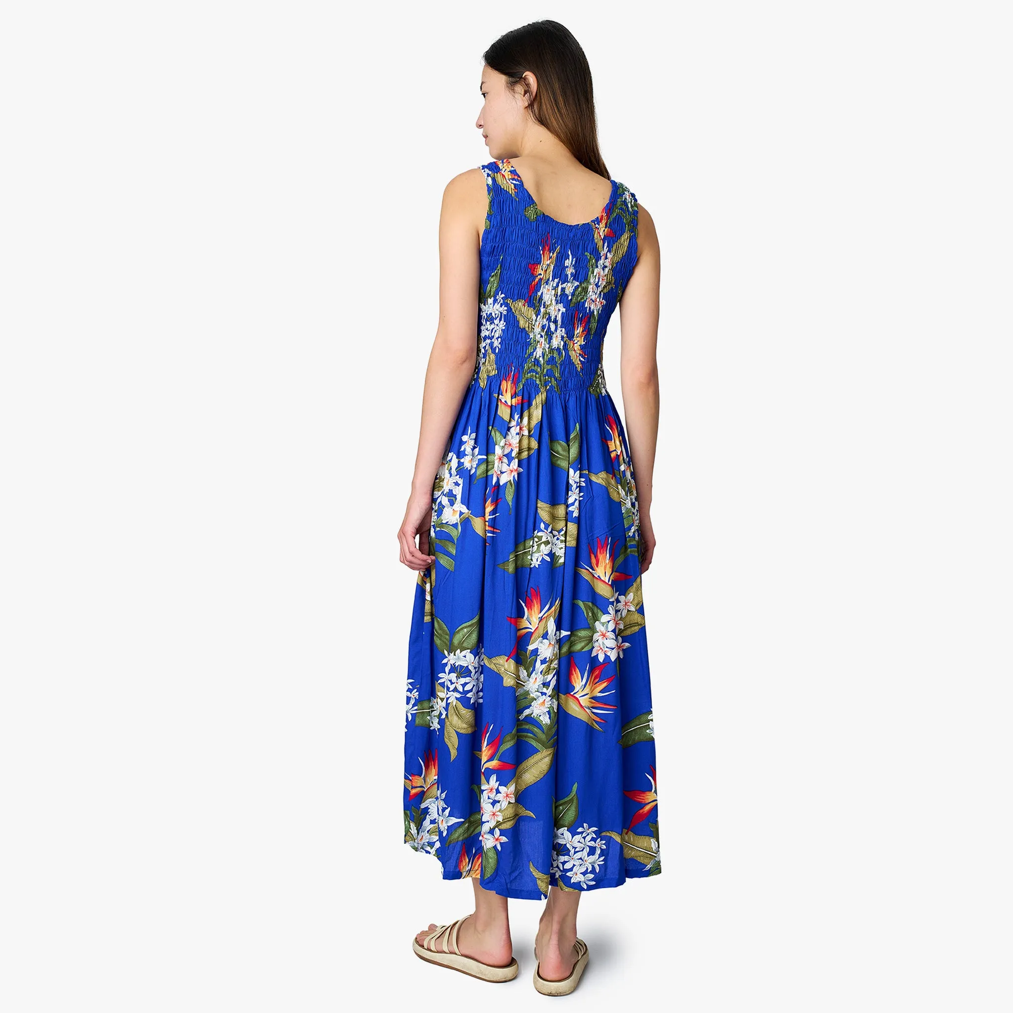 Bird of Paradise Smock Long Dress
