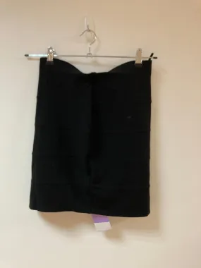 Black Mini Pencil Skirt, M&S, Size 10 (Viscose)