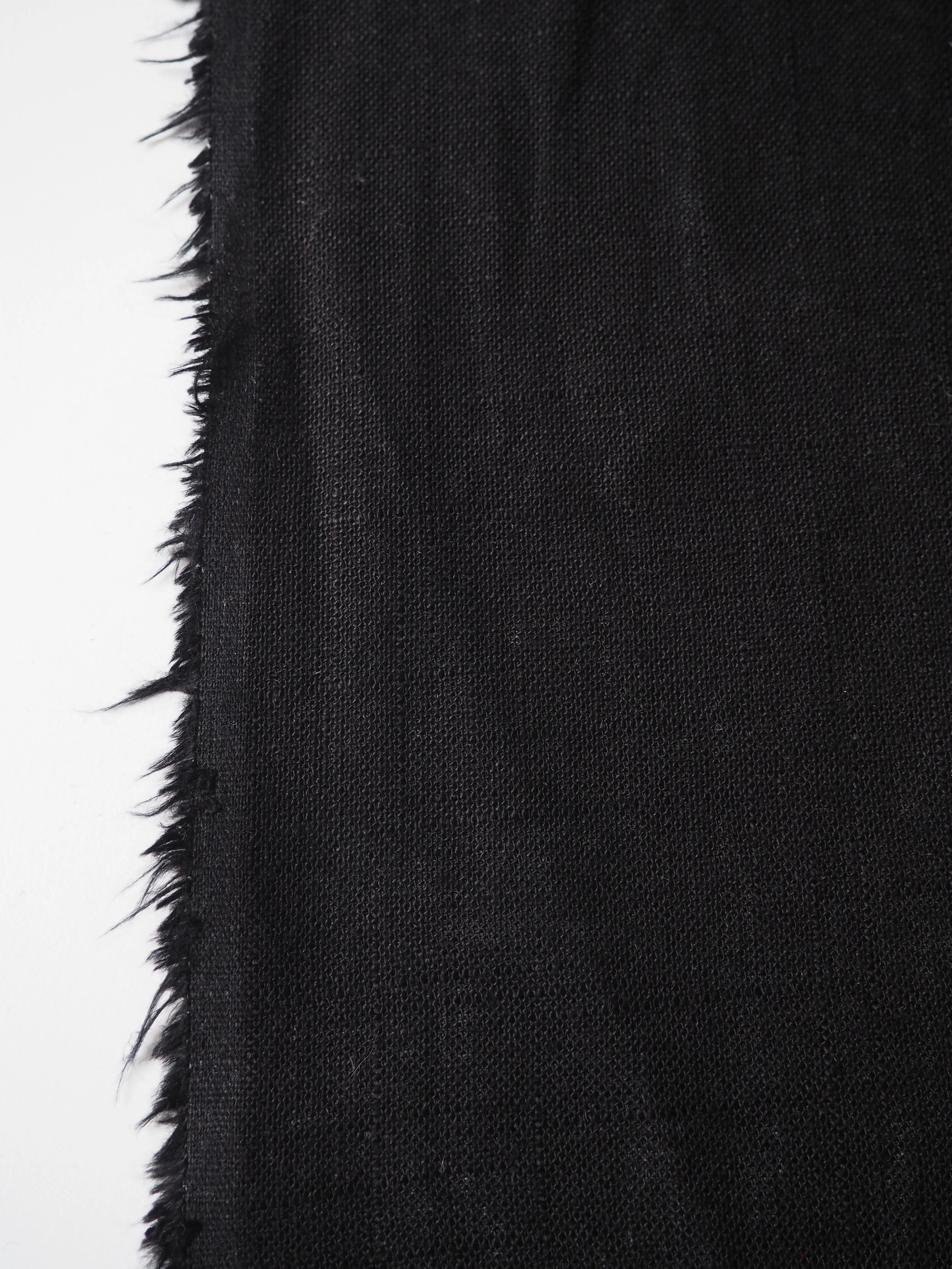 Black Slub Linen
