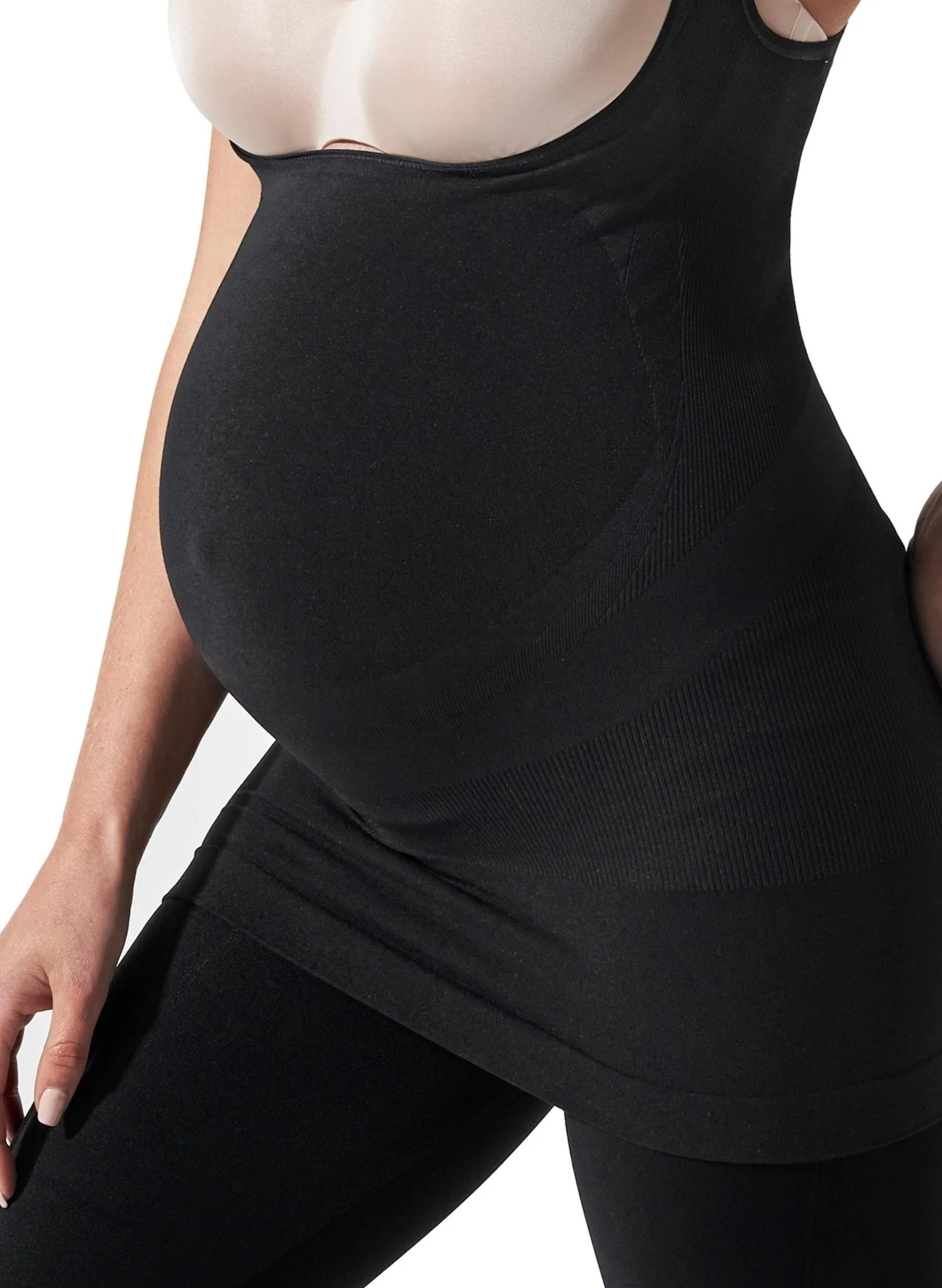 BLANQI Maternity Underbust Belly Support Tank - Black