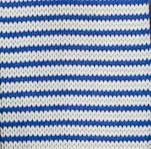 Blue and White Striped Knit Tie by Paul Malone