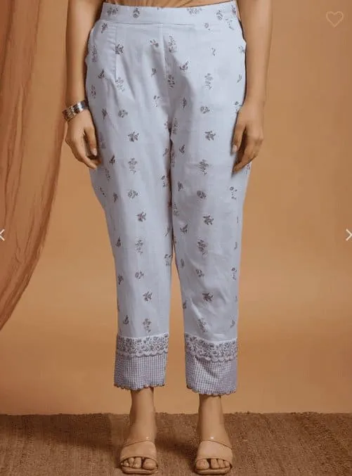 Blue Block Print Mulmul Co-Ord Set