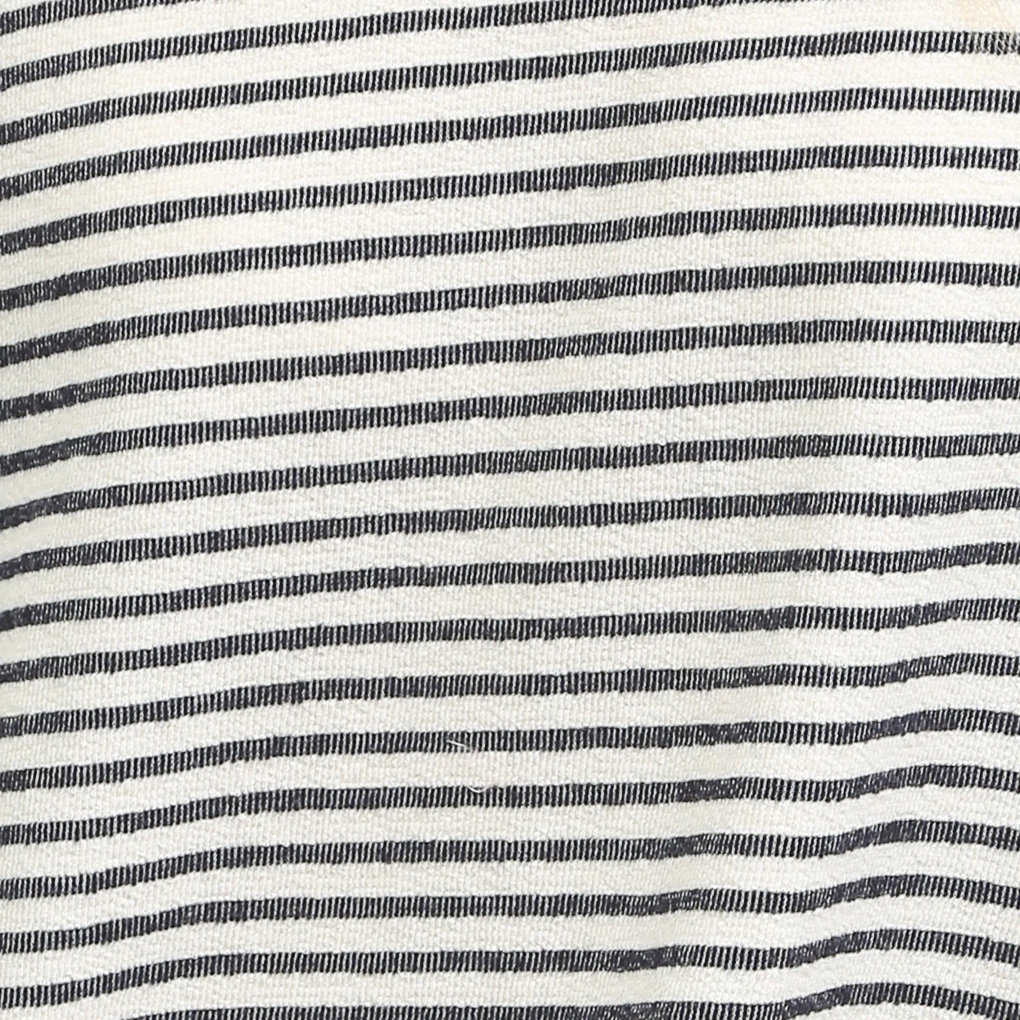 Bobby Slub Dress - Onyx / Ivory Stripe