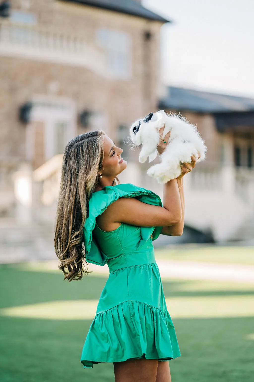 Bonnie Ruffle Dress - Kelly Green