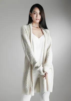 Cable knit cashmere jumper