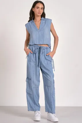 Casie Cargo Denim Pant