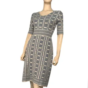 Chatham Amanda Dress Gray and Cream