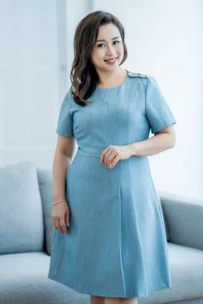 Classic Side Box Pleated Dress