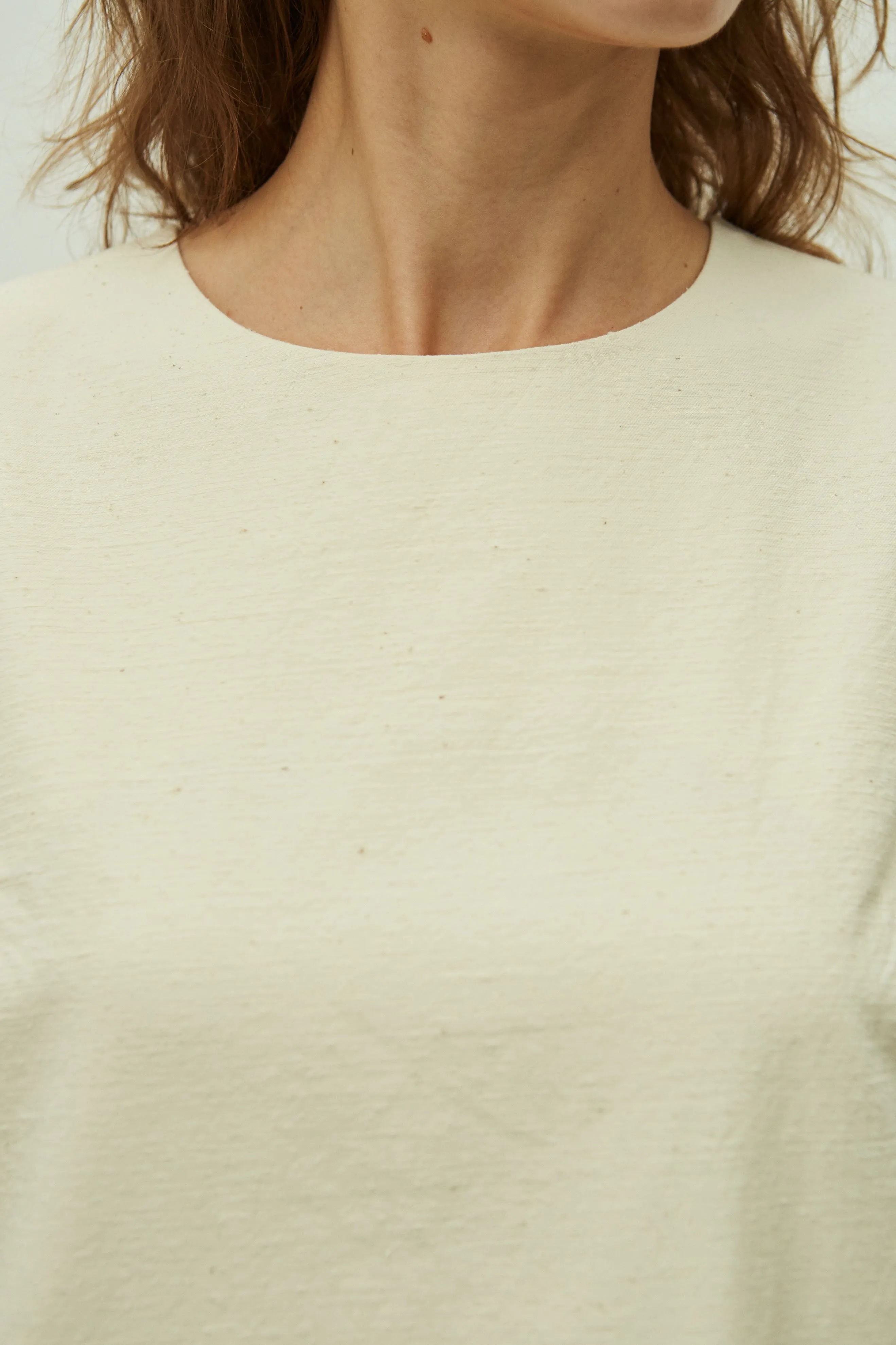 Column Dress -- Organic Nepped Cotton