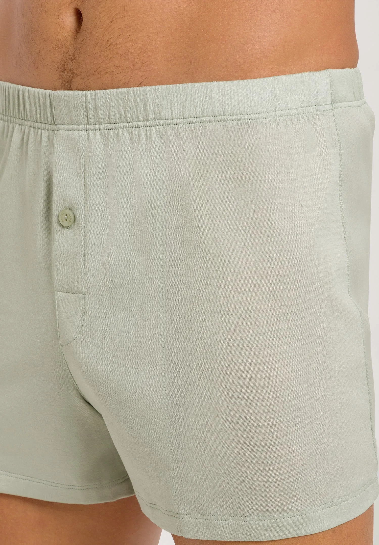 Cotton Sporty Cotton Knit Boxer With Button Fly | Mineral Green 73505-2168