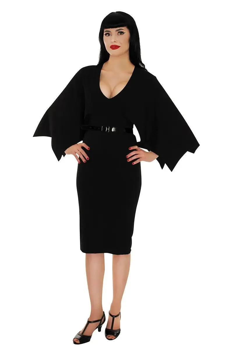 Creature of the Night Wiggle Dress by Retrolicious