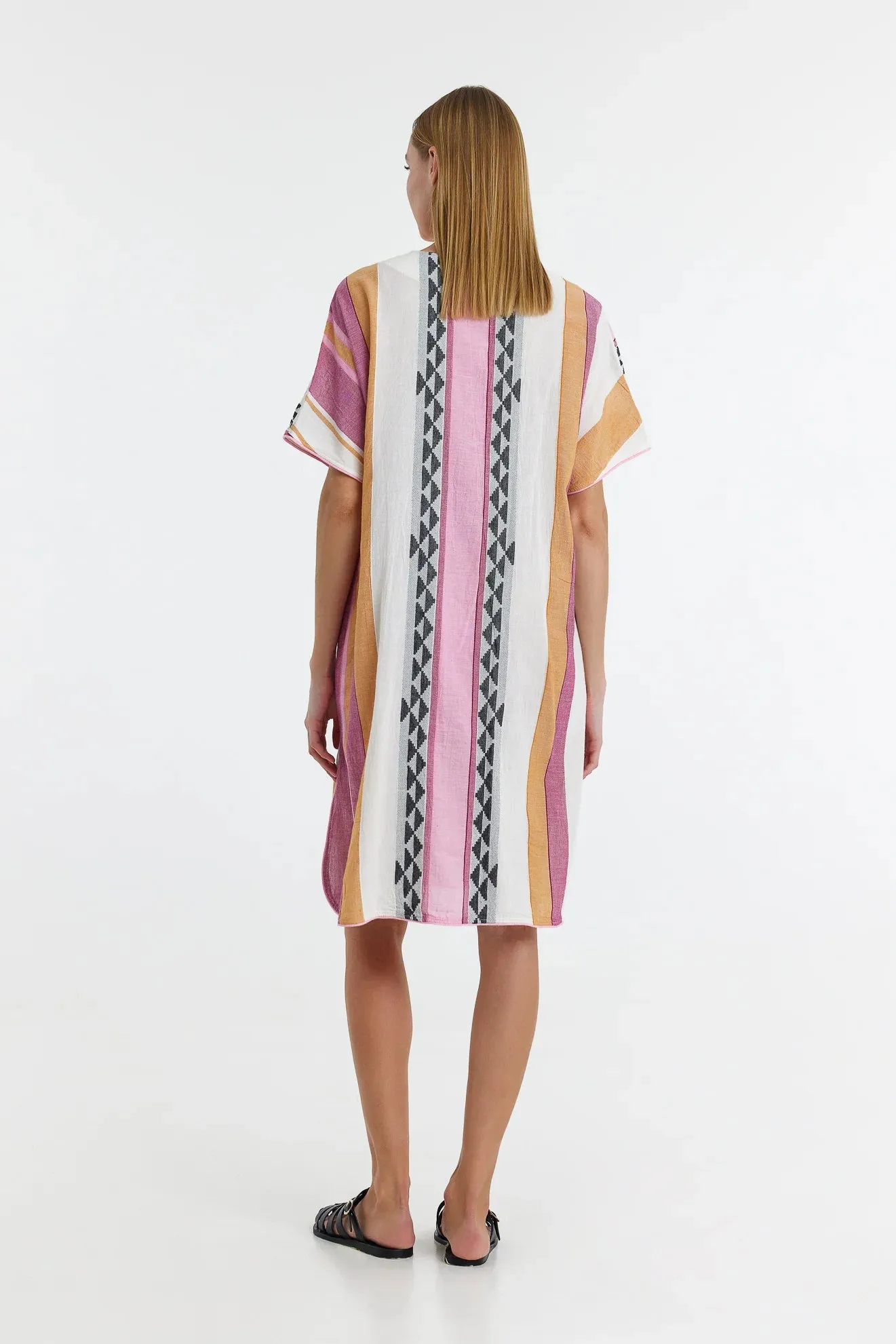 Devotion Twins Augoustina Midi Dress in Pink/Green