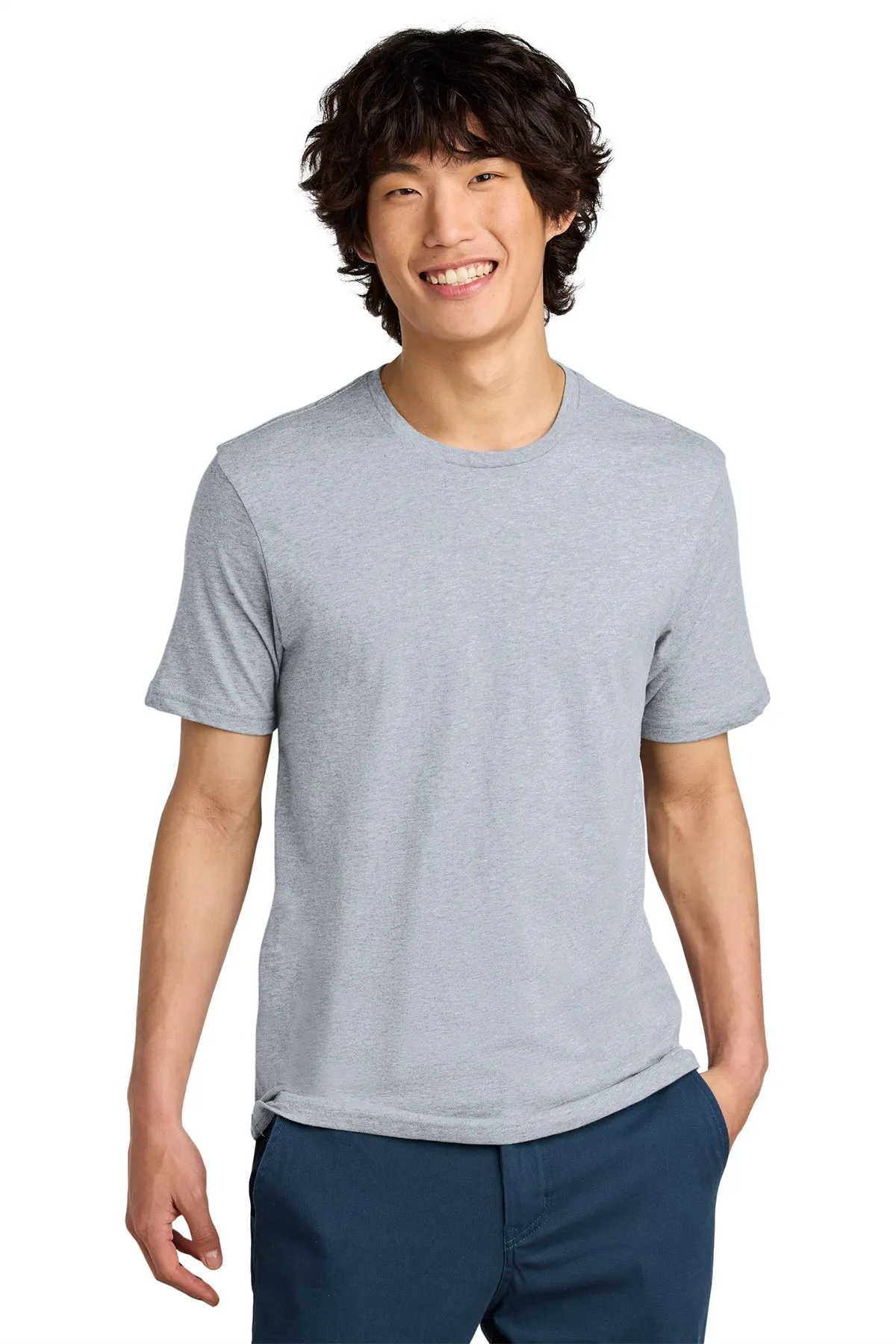 District Perfect Weight Custom Tees, Ash