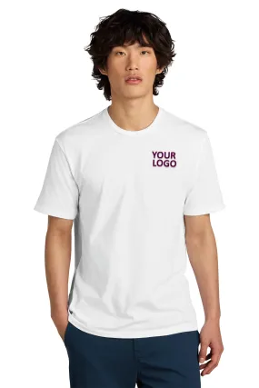 District Perfect Weight Custom Tees, Bright White