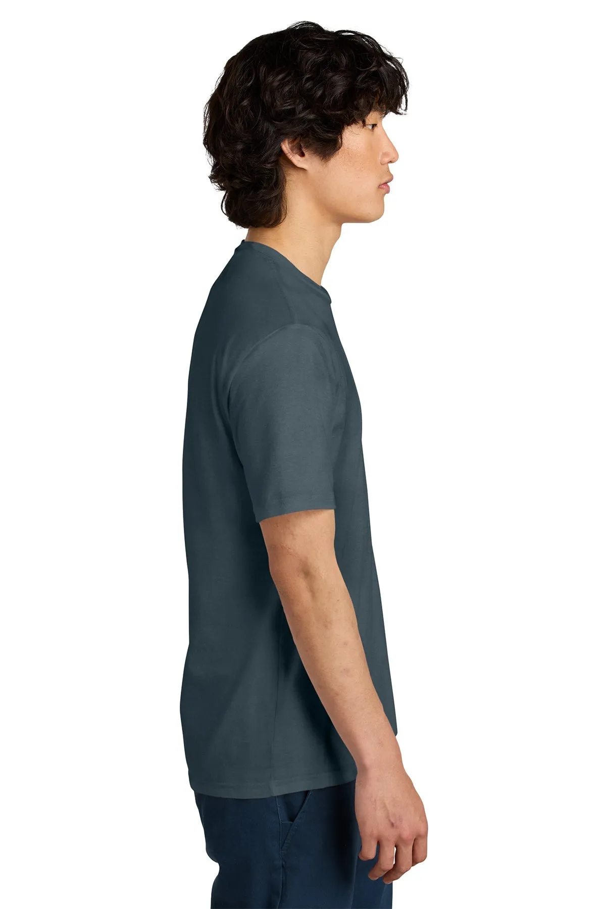 District Perfect Weight Custom Tees, Deep Steel Blue