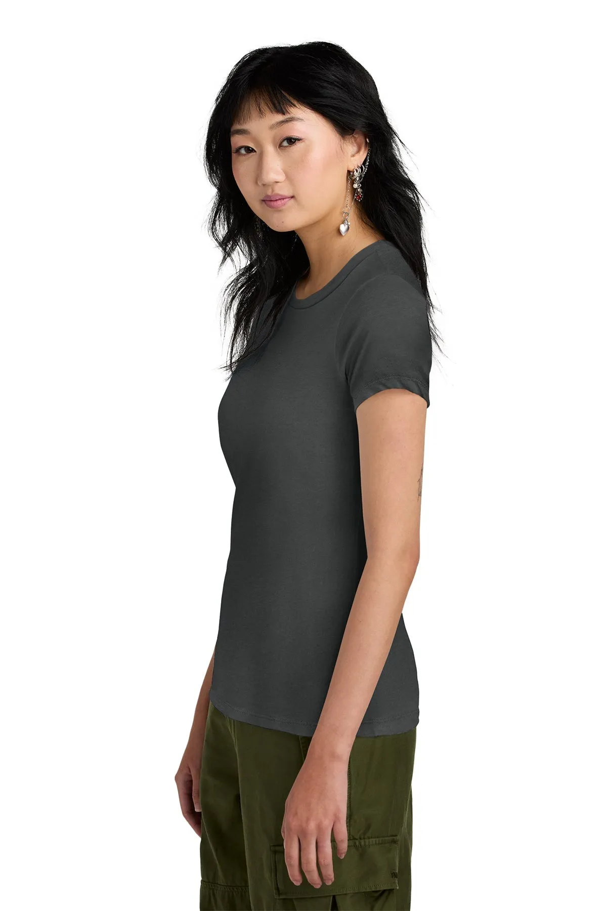 District Women’s Perfect Weight Custom Tees, Charcoal