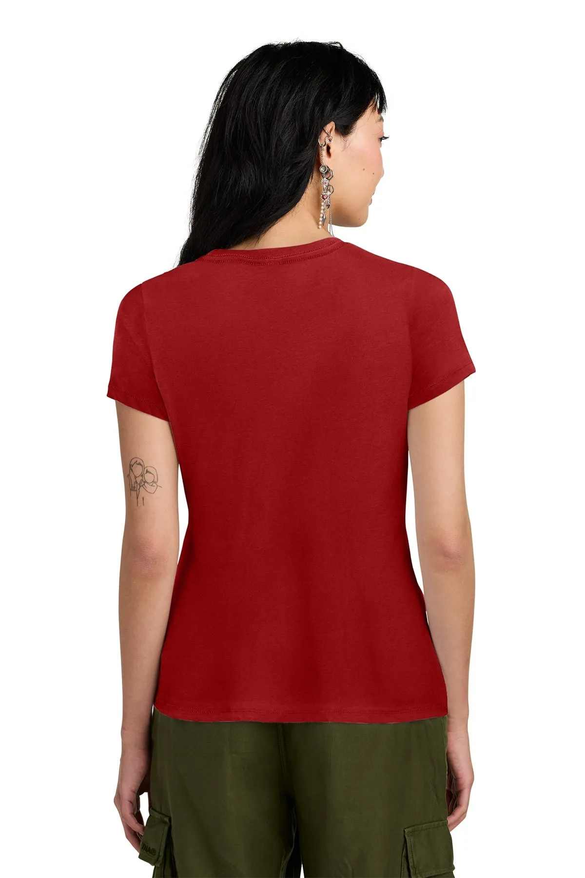 District Women’s Perfect Weight Custom Tees, Classic Red