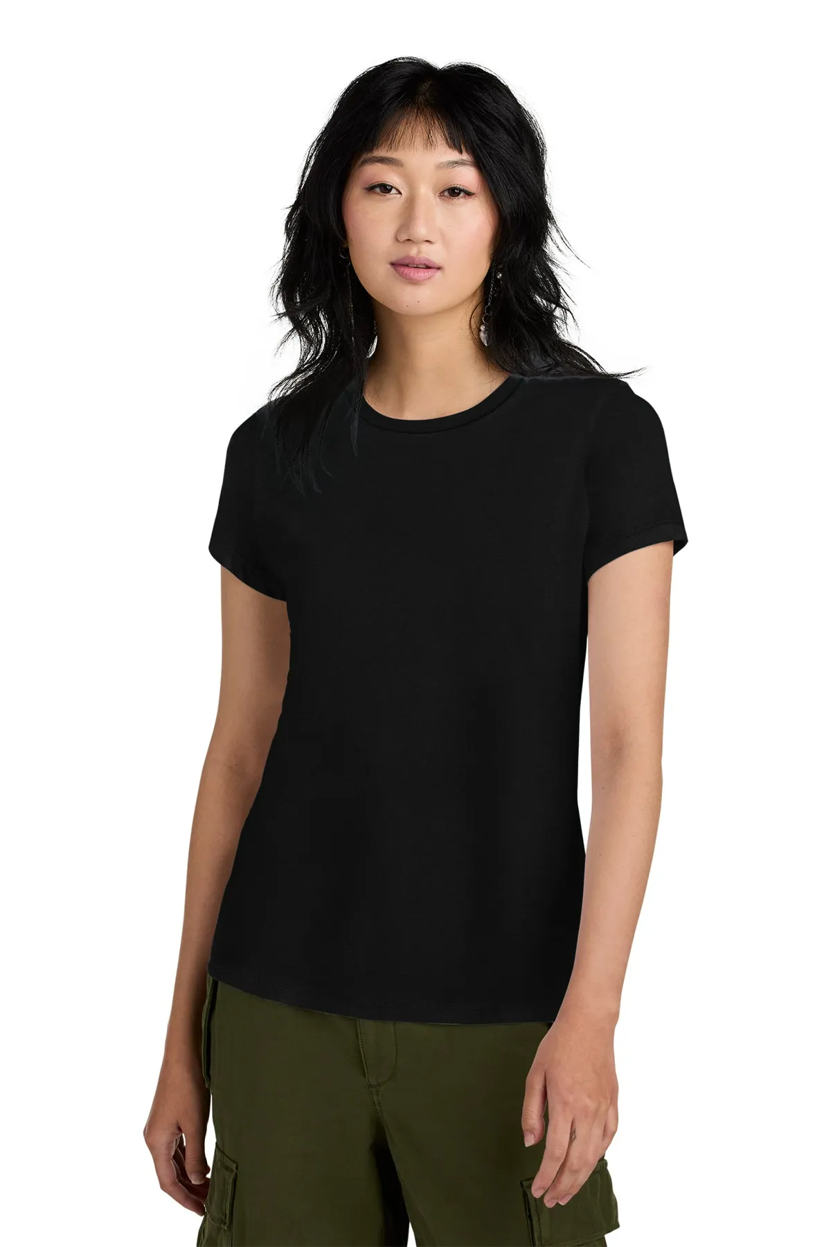 District Women’s Perfect Weight Custom Tees, Jet Black