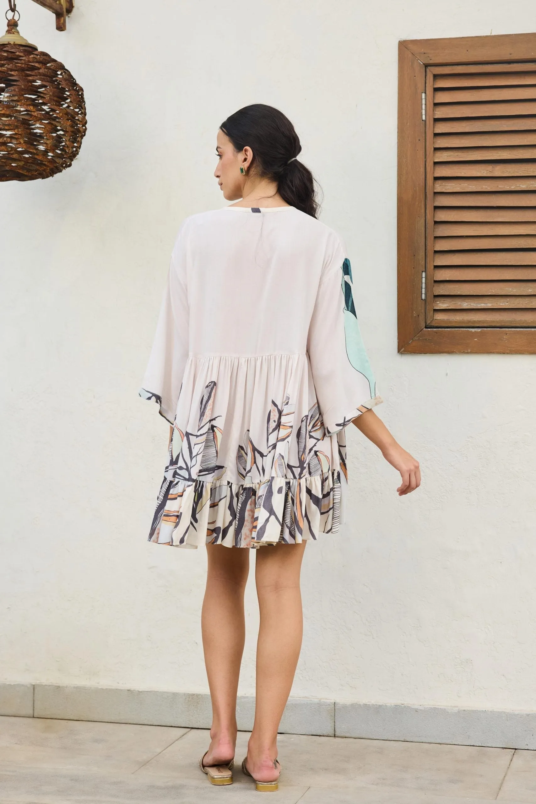 DRESS/ MALTA FRILLED DRESS