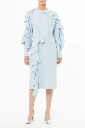 Dress with frill