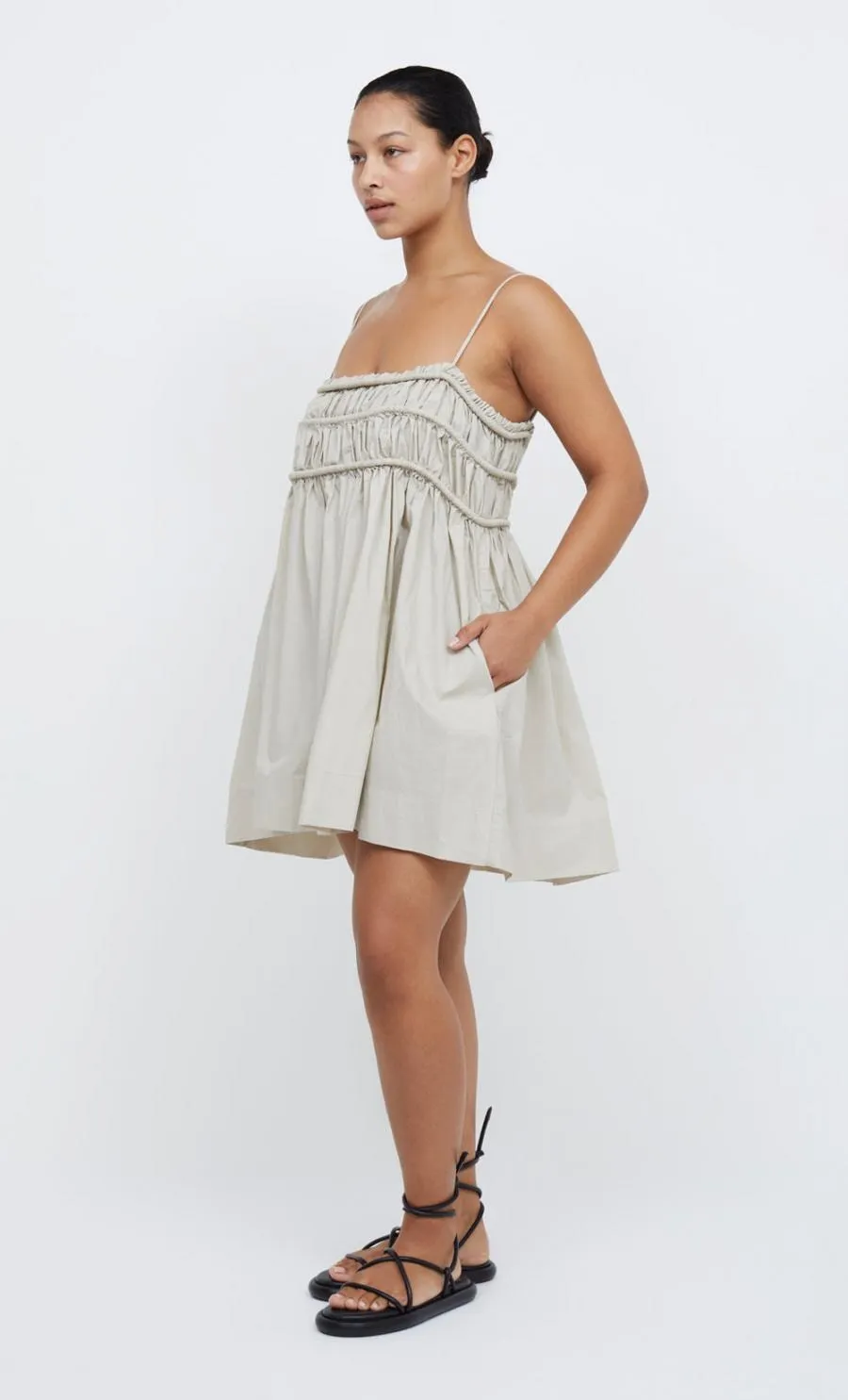 Eli Mini Dress Oyster