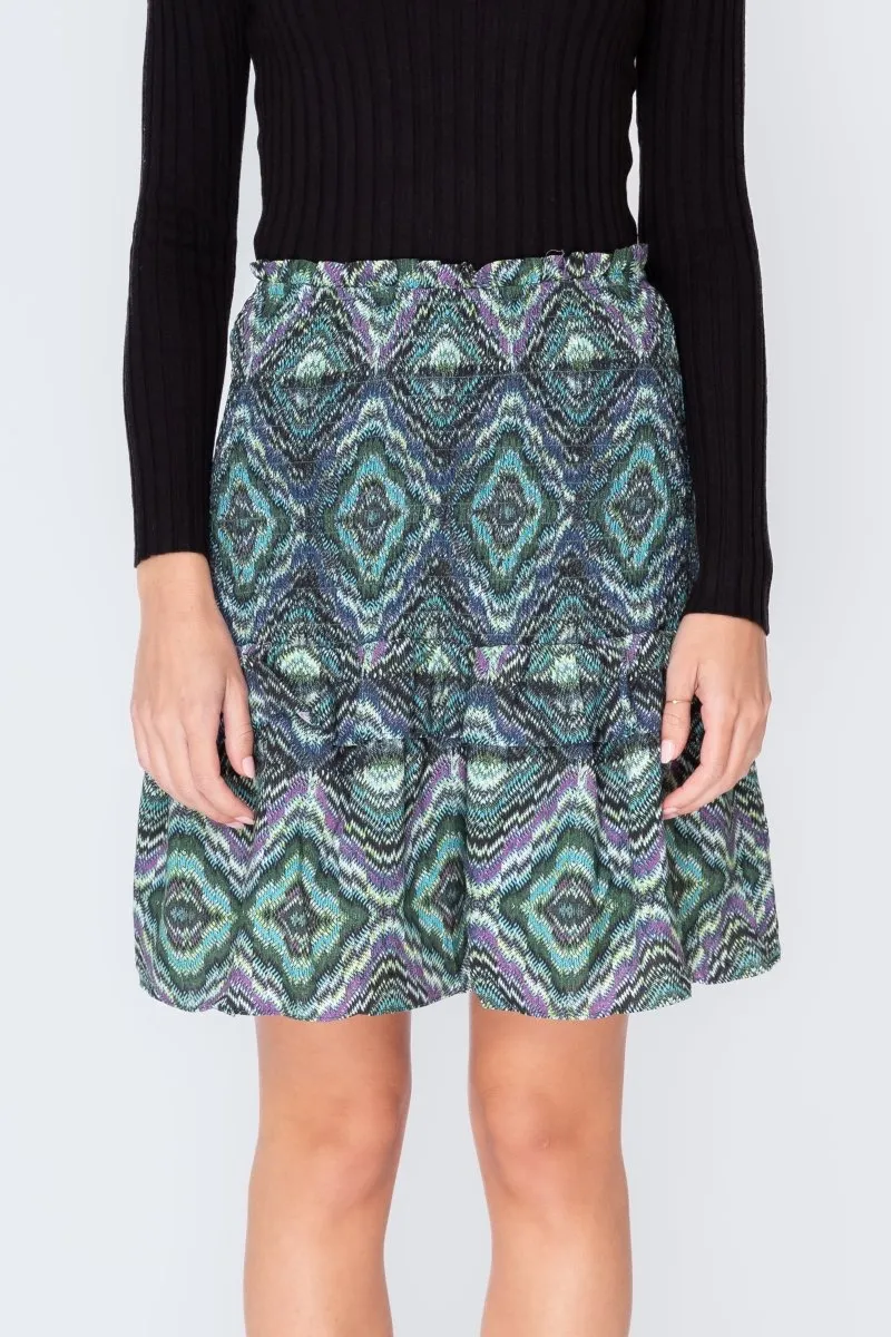 EMILY SKIRT (GREEN/MULTI) 20"