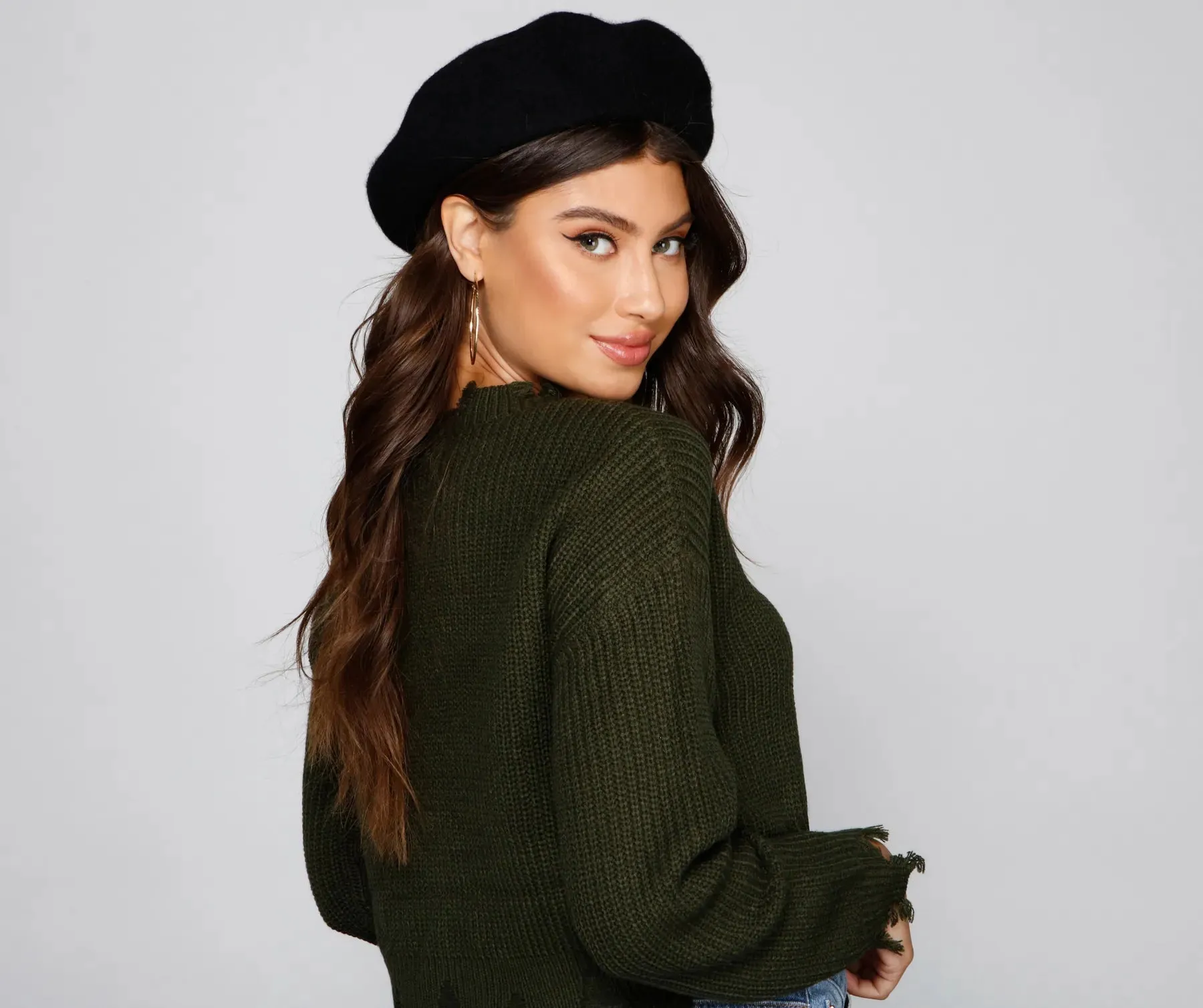 Endless Chic Faux Wool Beret